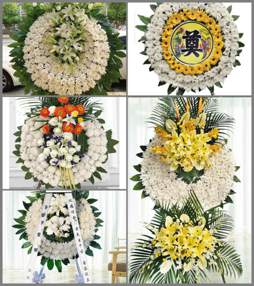 浙江省金华浦江县花桥乡里黄宅村花圈速递